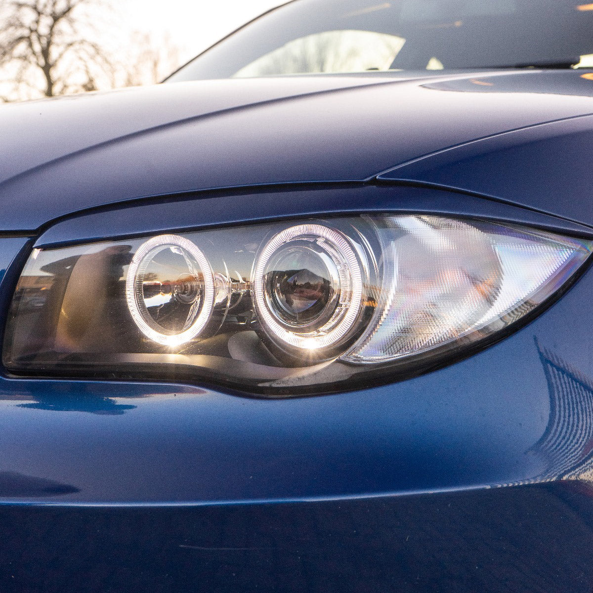 1 Series Depo V2 Headlamps with White Angel Eyes - Image 4