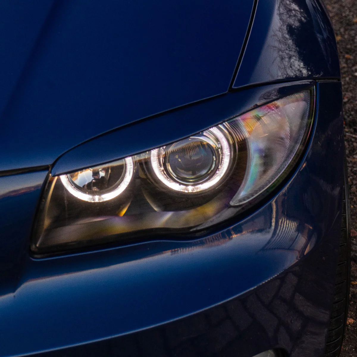1 Series Depo V2 Headlamps with White Angel Eyes - Image 5