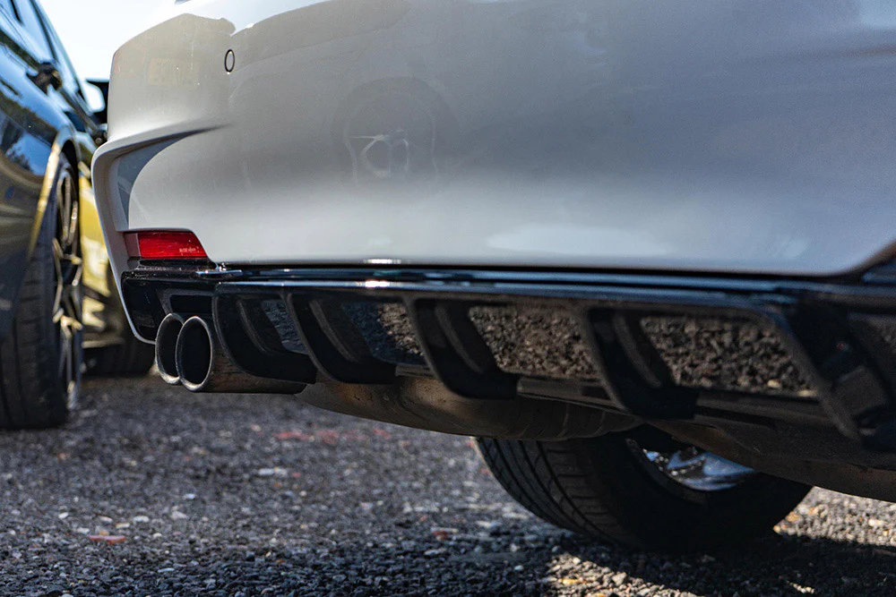 BMW 3 SERIES F30 GLOSS BLACK LEFT EXHAUST DIFFUSER - MP STYLE - BLAK BY CT CARBON - Image 3