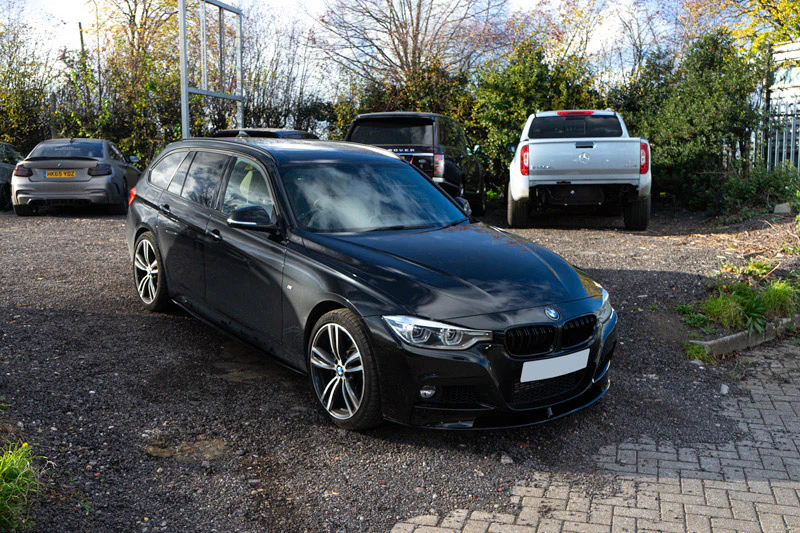 BMW 3 SERIES F30 GLOSS BLACK SPLITTER - MP STYLE - BLAK BY CT CARBON - Image 7