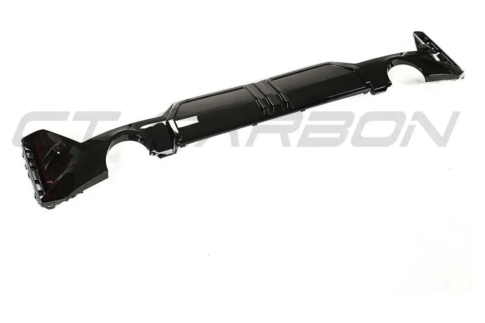 BMW 3 SERIES G20/G21 GLOSS BLACK LCI DIFFUSER (ROUND TIPS) - Image 2