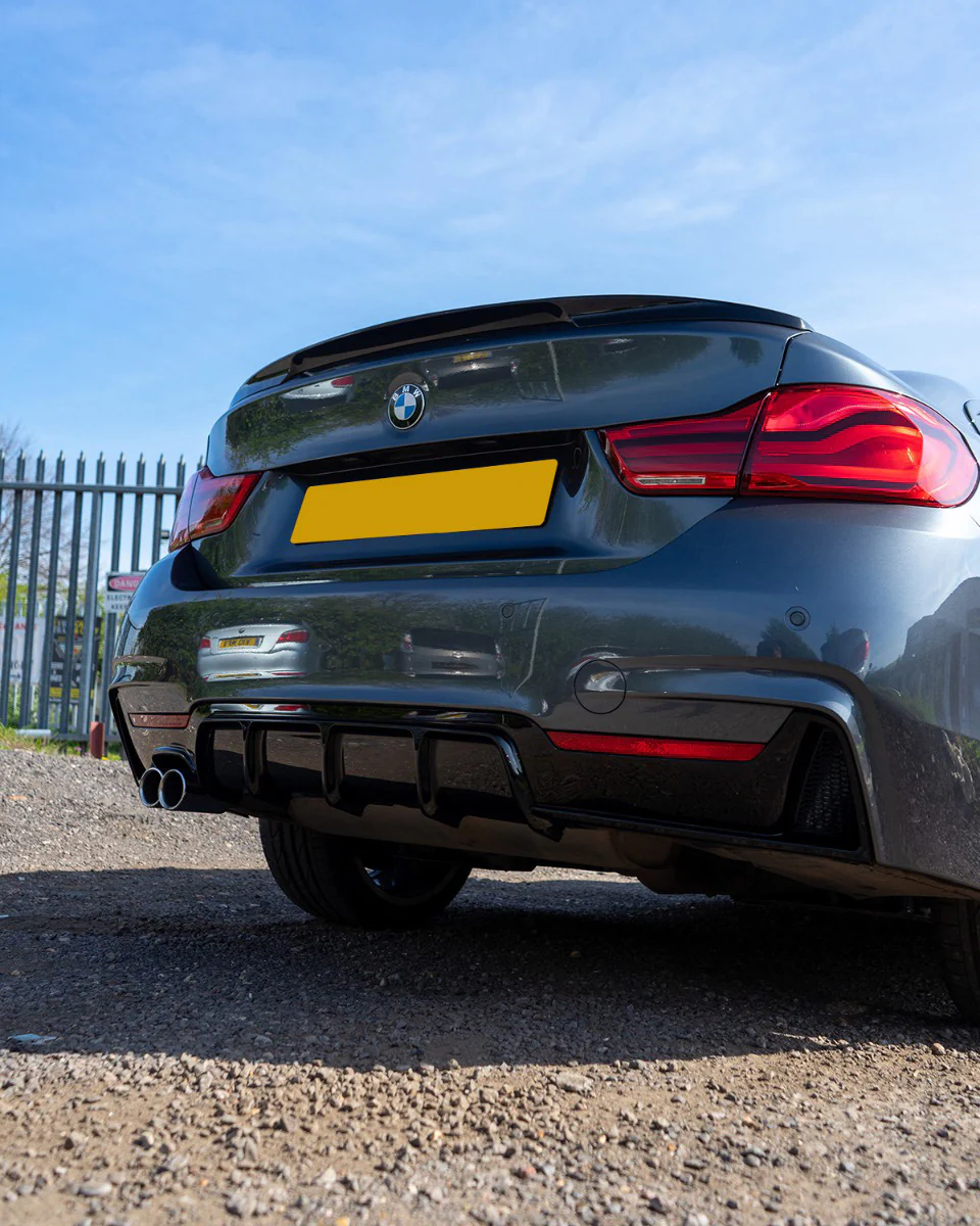 BMW 4 SERIES F32 GLOSS BLACK FULL KIT (TWIN EXHAUST) - MP STYLE - BLAK BY CT CARBON - Image 28