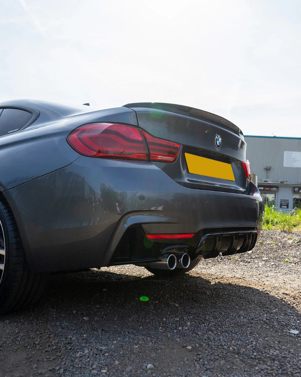 BMW 4 SERIES F32 GLOSS BLACK FULL KIT (TWIN EXHAUST) - MP STYLE - BLAK BY CT CARBON - Image 29