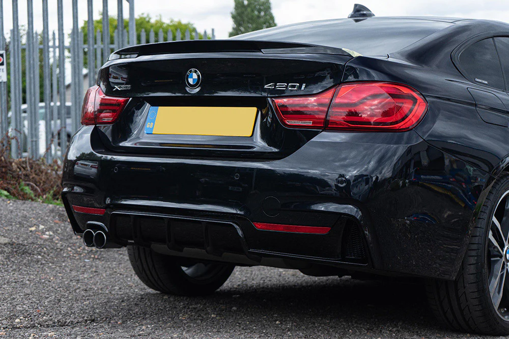 BMW 4 SERIES F32 GLOSS BLACK FULL KIT (TWIN EXHAUST) - MP STYLE - BLAK BY CT CARBON - Image 7