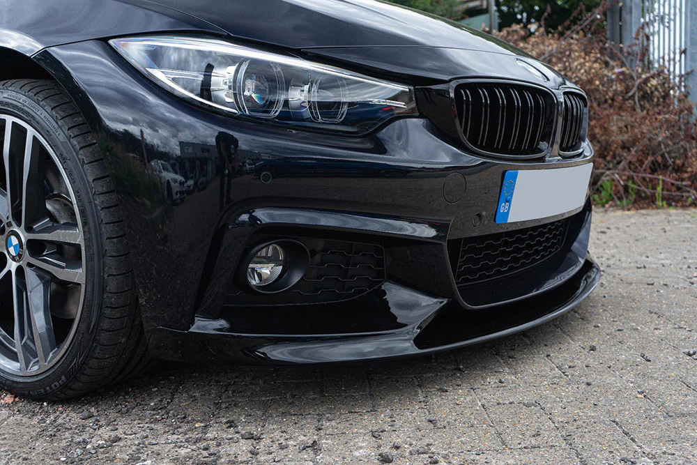 BMW 4 SERIES F32/F33/F36 GLOSS BLACK SPLITTER - MP STYLE - BLAK BY CT CARBON - Image 4