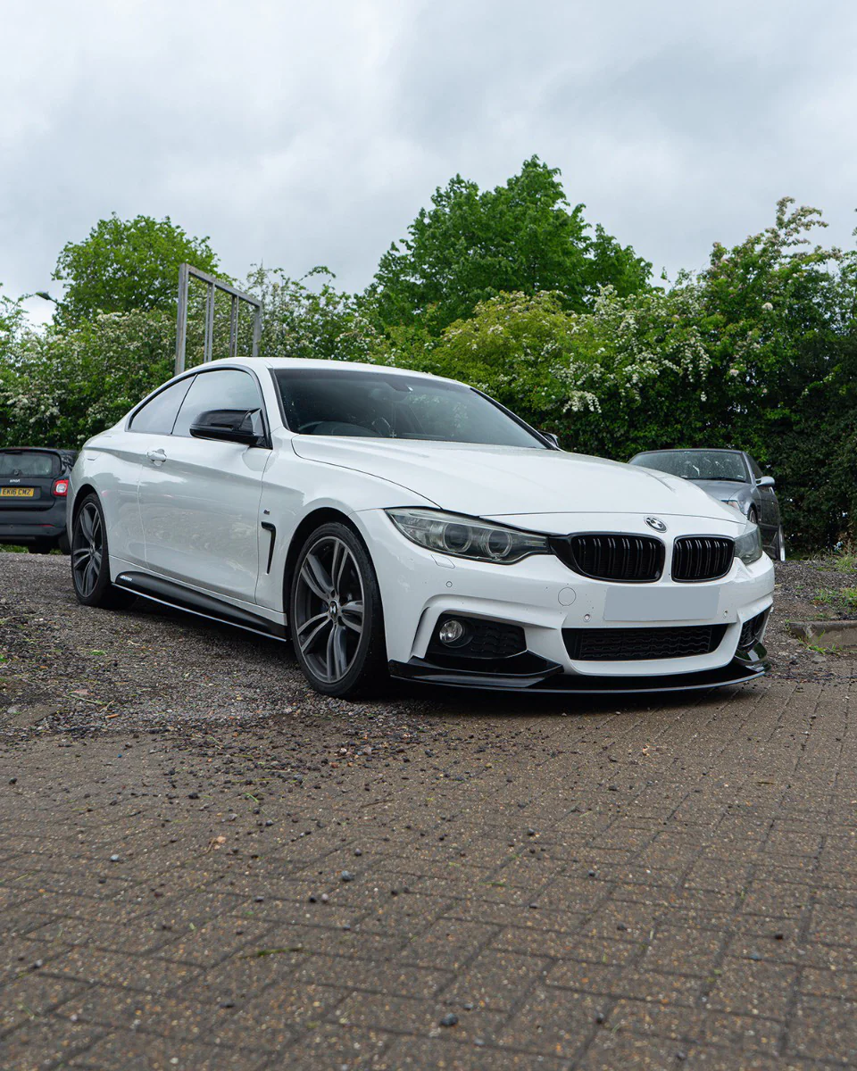 BMW 4 SERIES F32/F33/F36 GLOSS BLACK SPLITTER - MP STYLE - BLAK BY CT CARBON - Image 5