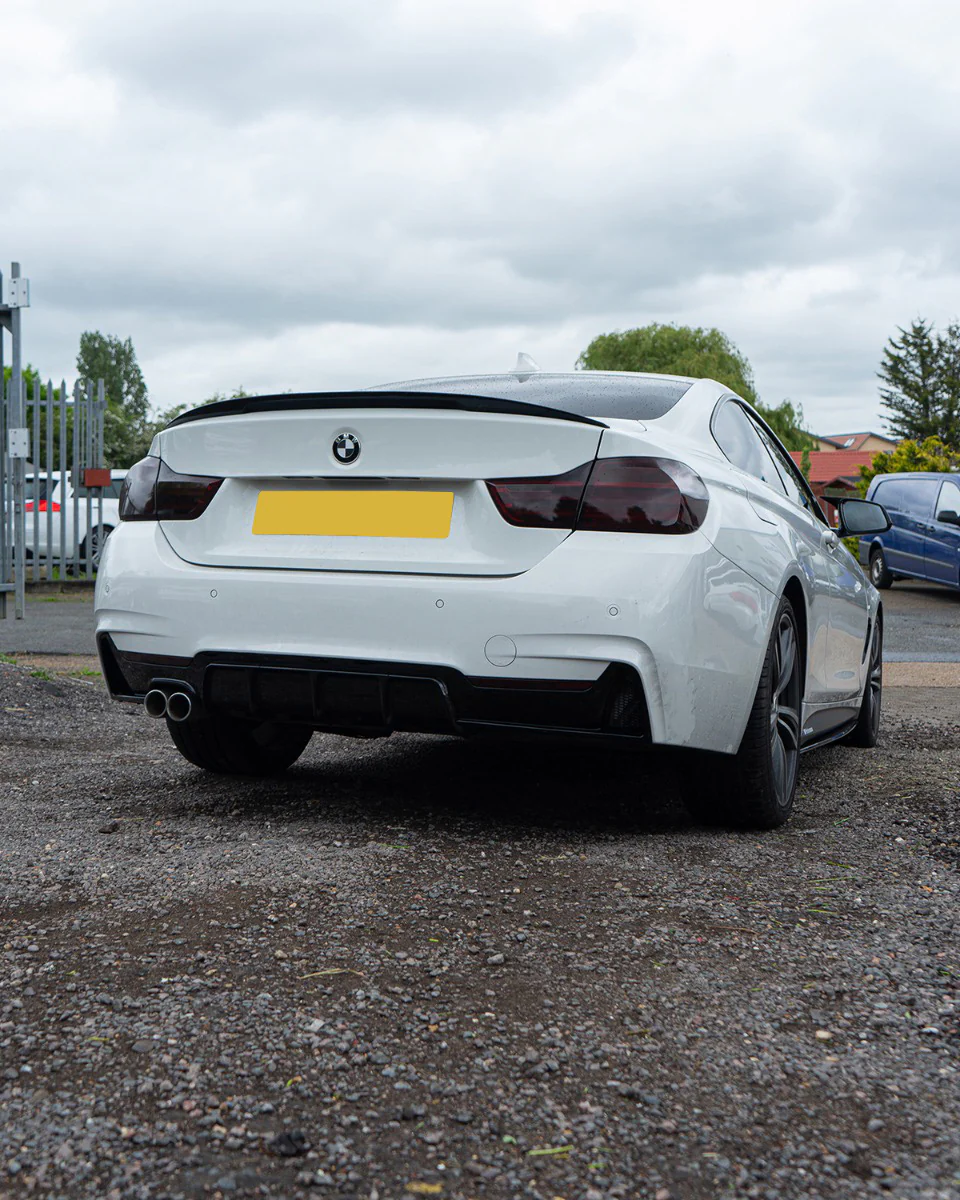 BMW 4 Series F32/F33/F36 Gloss Black Twin Left Exhaust Diffuser - BLAK BY CT CARBON - Image 4