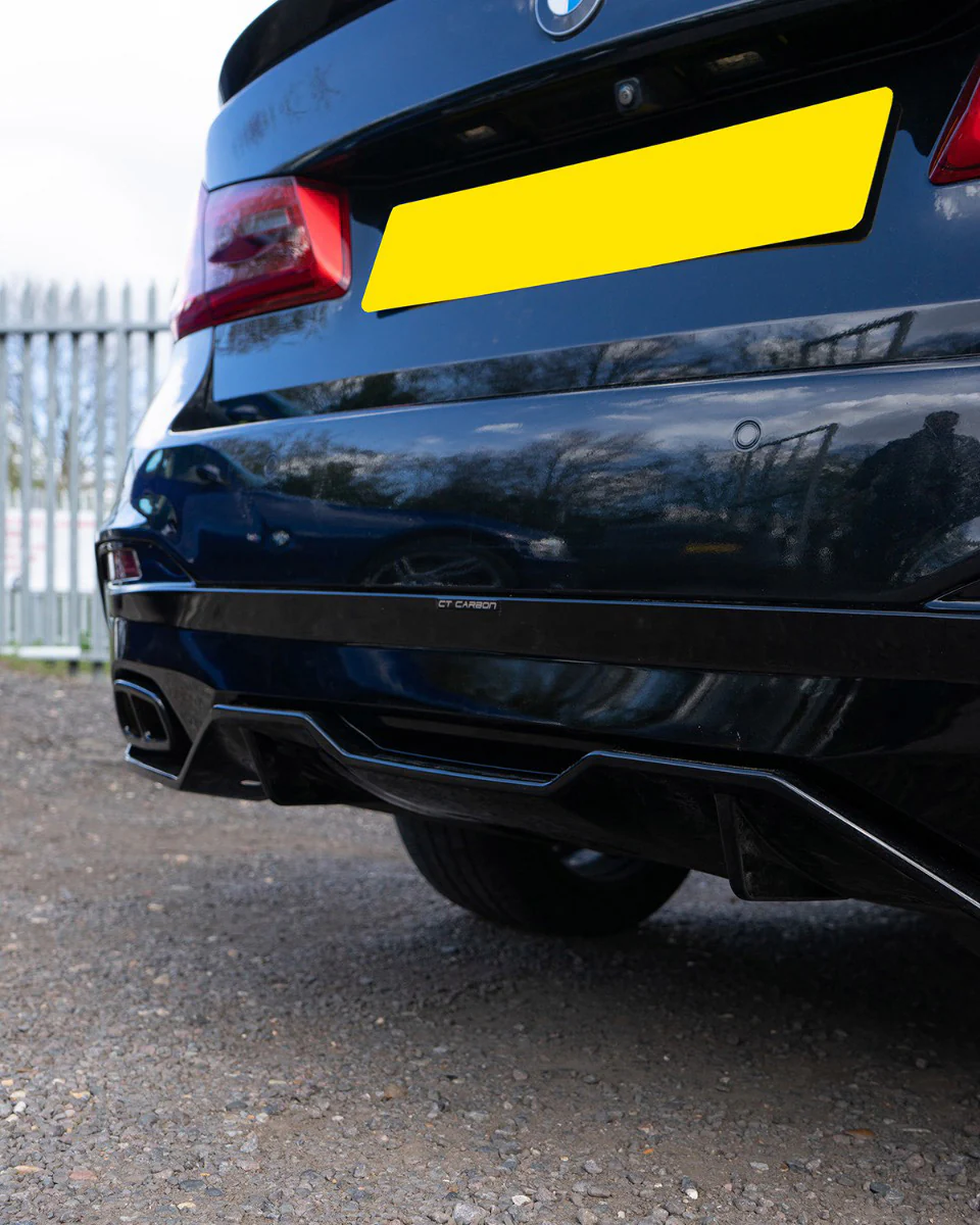 BMW 5 SERIES G30 GLOSS BLACK DIFFUSER - MP STYLE - BLAK BY CT CARBON - Image 5