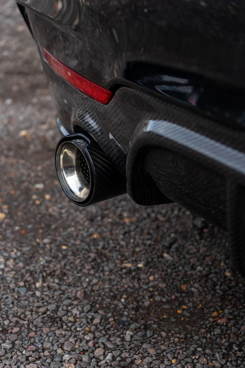 BMW CARBON EXHAUST TIPS 135i/140i/235i/240i/335i/340i/435i/440i - CHROME (SET OF 2) - Image 3