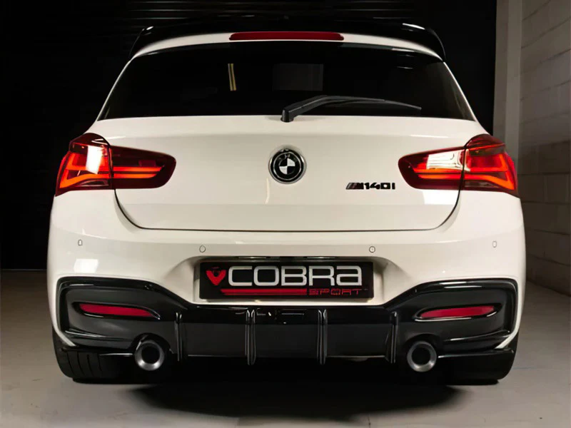 BMW F20 M140i EXHAUST TAILPIPES - LARGER 3.5" BLACK CERAMIC REPLACEMENT SLIP ON OE STYLE - Image 3