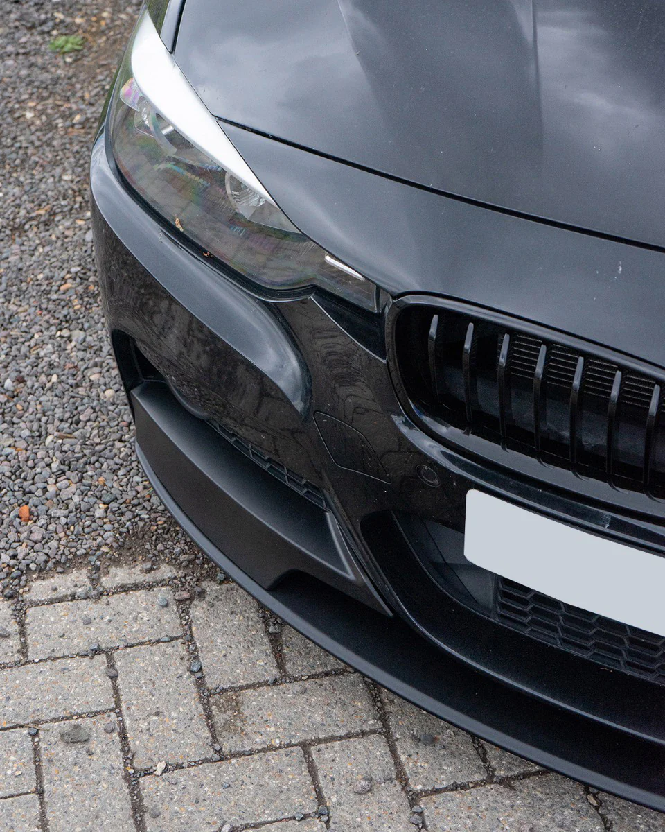 BMW F30 3 SERIES MATTE BLACK SPLITTER - MP STYLE - Image 3