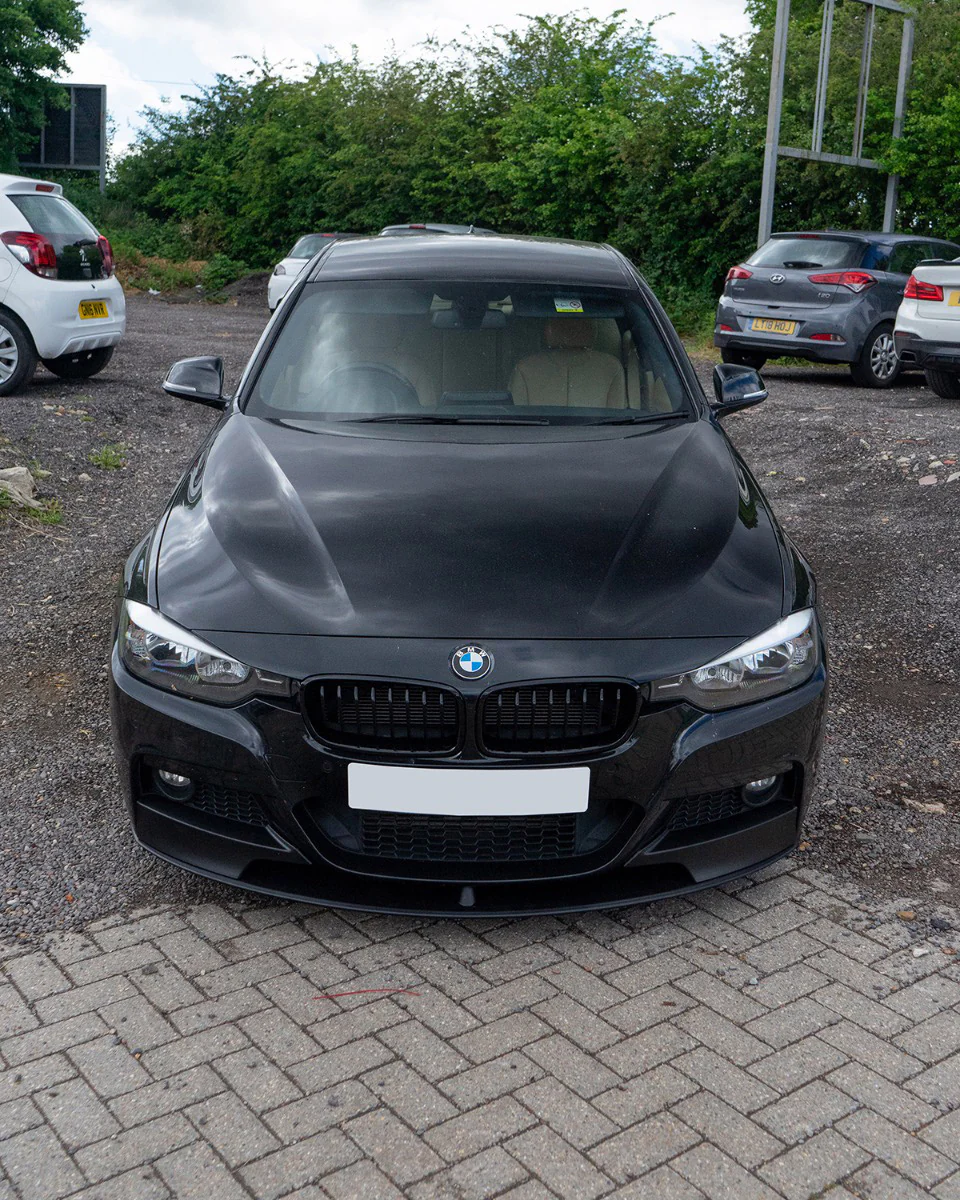 BMW F30 3 SERIES MATTE BLACK SPLITTER - MP STYLE - Image 4