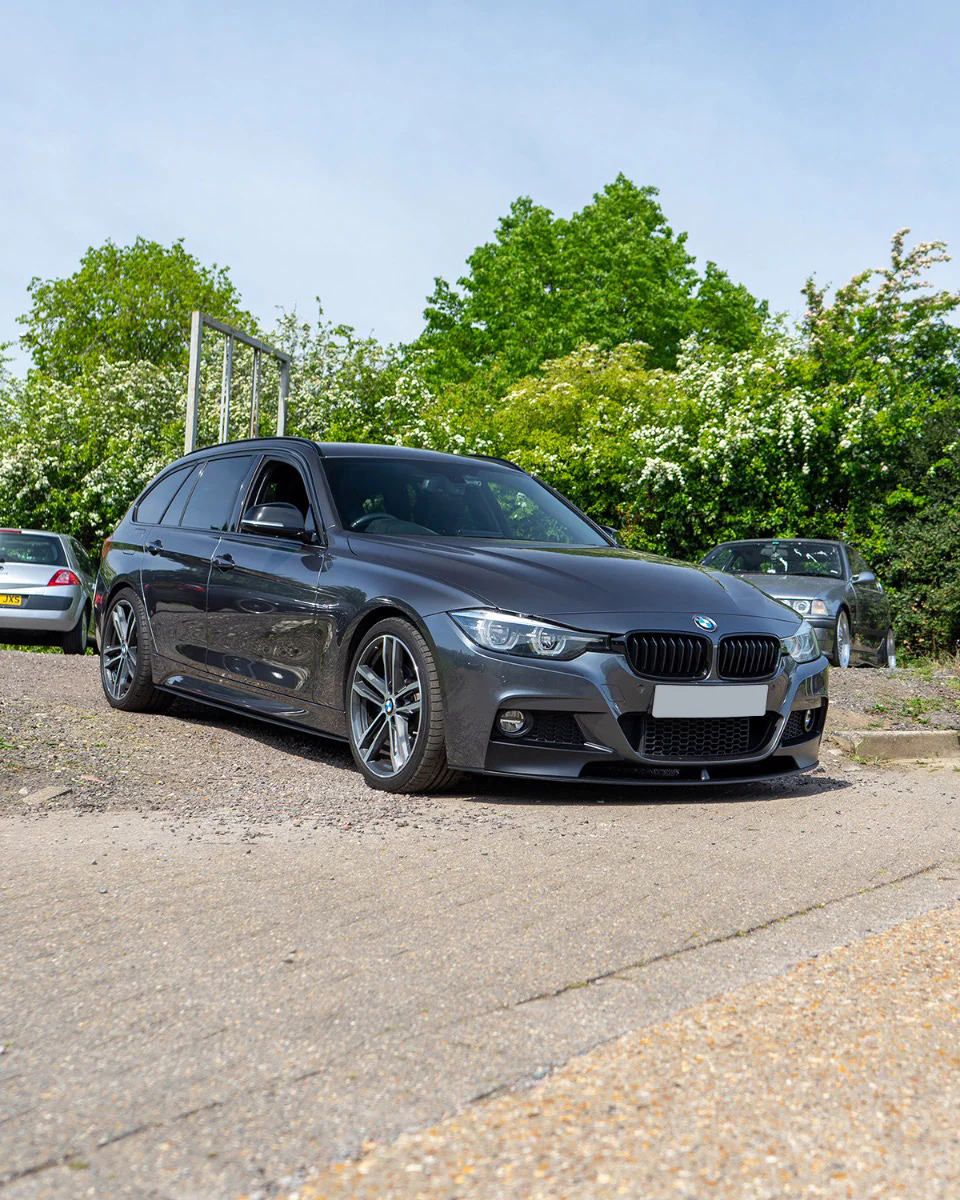 BMW F30 3 SERIES MATTE BLACK SPLITTER - MP STYLE - Image 5