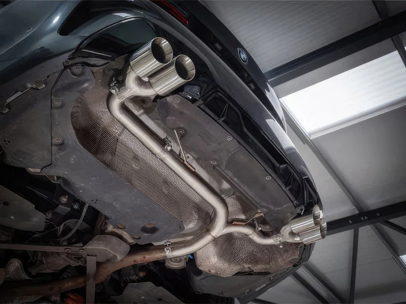 BMW G20 330e NON VALVED VENOM QUAD EXIT REAR AXLE BACK PERFORMANCE EXHAUST - Image 3