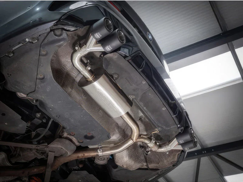 BMW G20 330e VALVED QUAD EXIT REAR AXLE BACK PERFORMANCE EXHAUST - Image 3