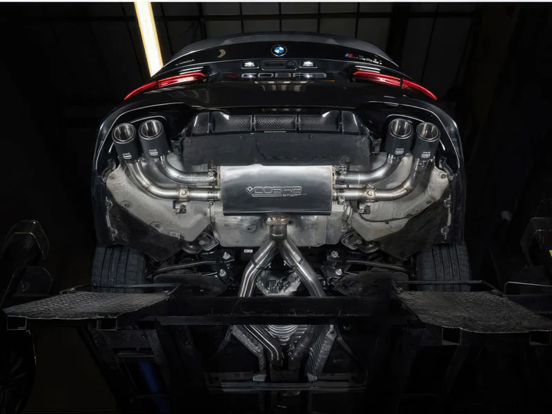 BMW G22 G23 M440i SINGLE VALVED QUAD EXIT GPF/PPF BACK PERFORMANCE EXHAUST - Image 2