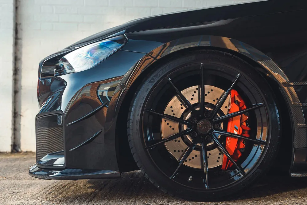 BMW G87 M2 CARBON FIBRE FRONT BUMPER CANARDS - Image 2