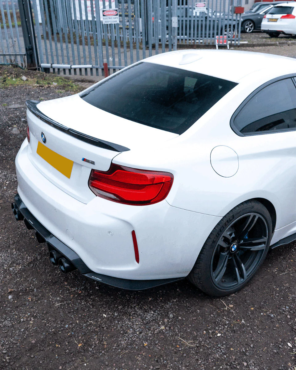 BMW M2 / M2C F87 CARBON FIBRE DIFFUSER - V STYLE - Image 2