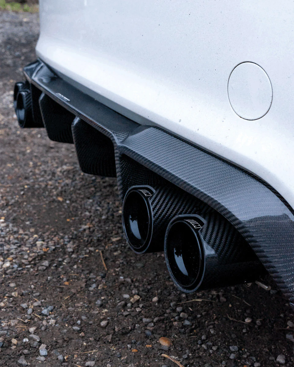 BMW M2 / M2C F87 CARBON FIBRE DIFFUSER - V STYLE - Image 3