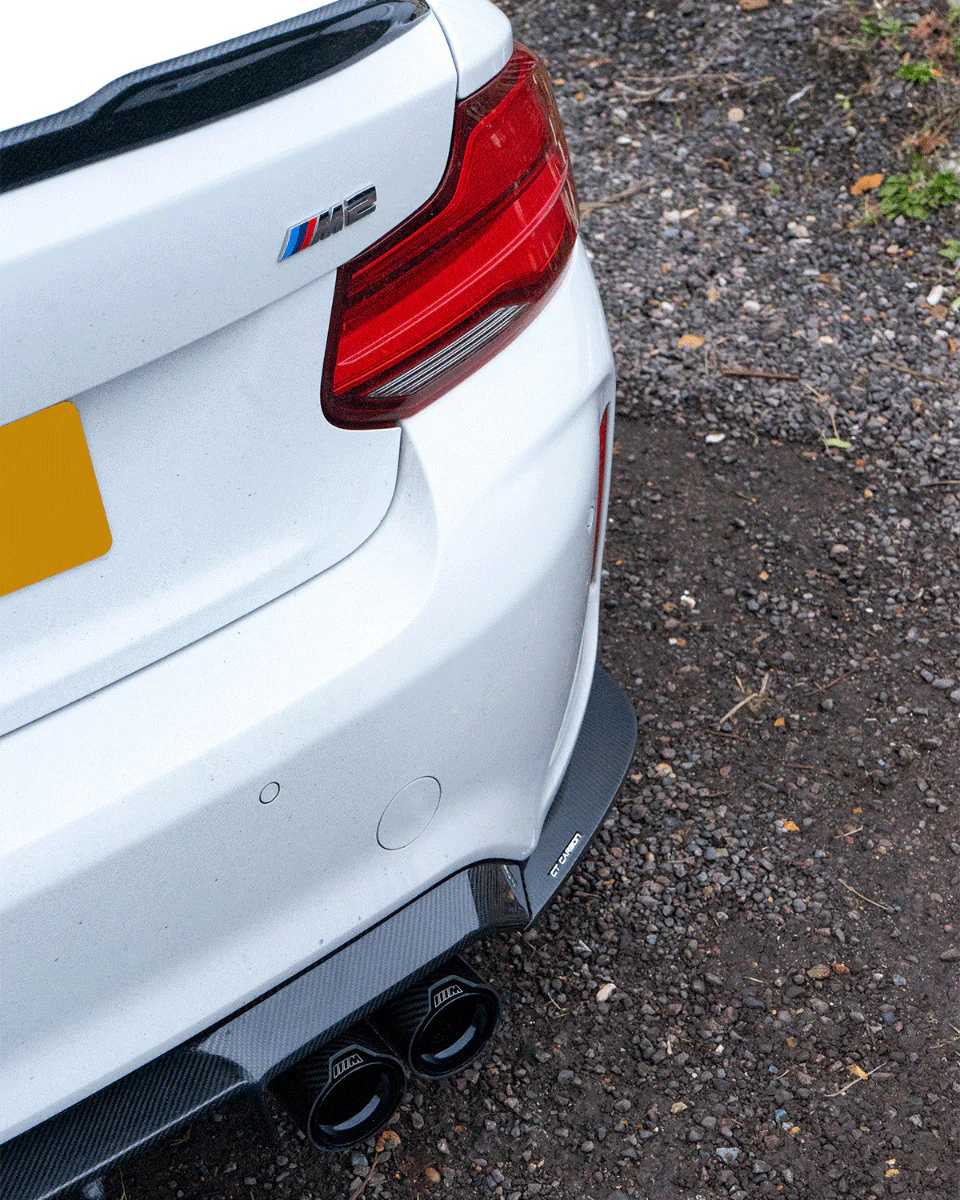 BMW M2 / M2C F87 CARBON FIBRE DIFFUSER - V STYLE - Image 4