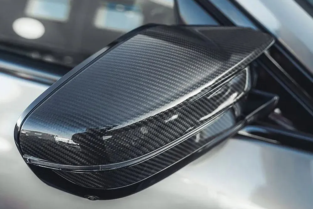 BMW M2/M3/M4 G80/G81/G82/G83/G87 CARBON FIBRE REPLACEMENT MIRRORS (RHD) - Image 2
