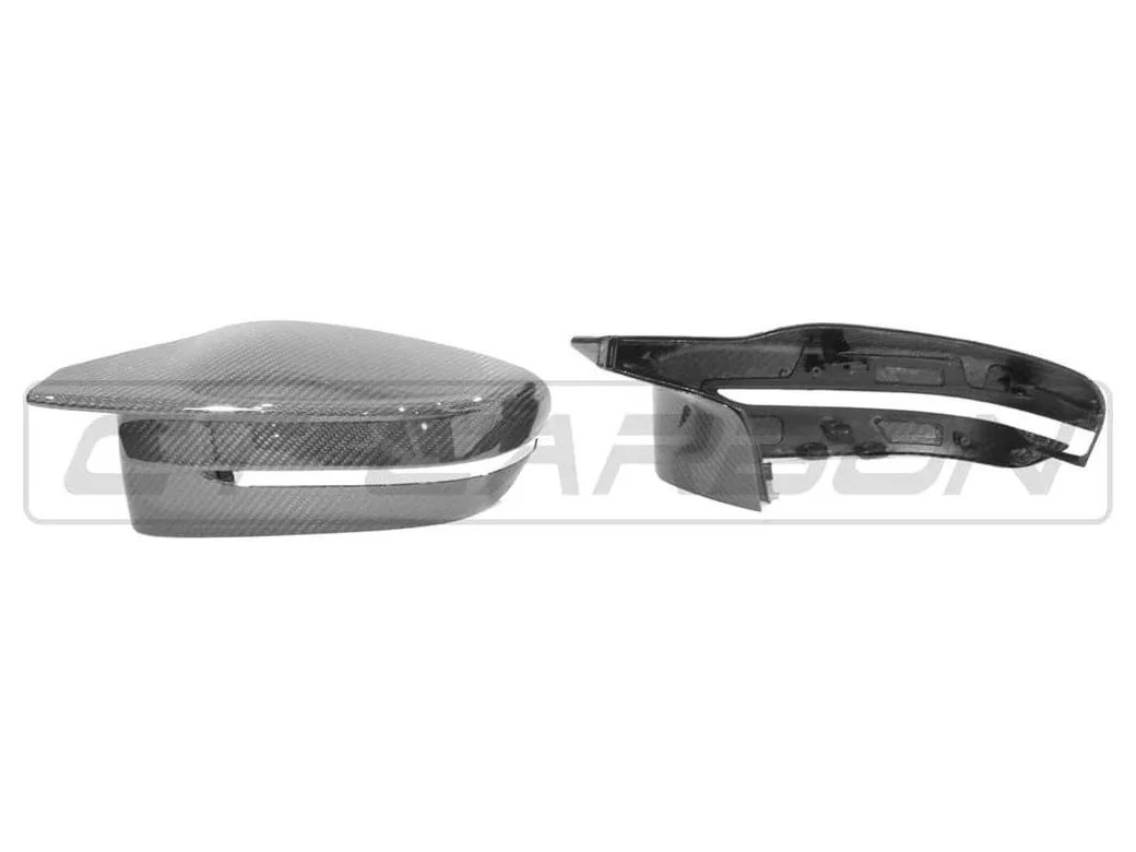 BMW M2/M3/M4 G80/G81/G82/G83/G87 CARBON FIBRE REPLACEMNT MIRRORS (RHD) - Image 3
