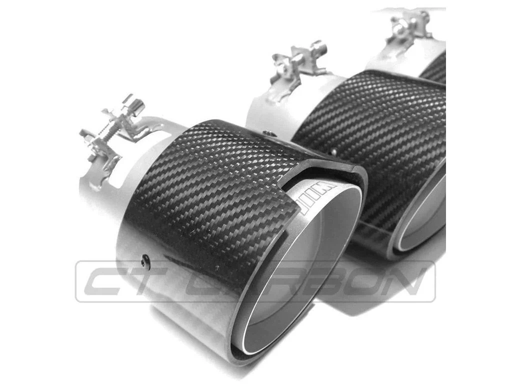 BMW M2,M3,M4 G87/G80/G81/G82/G83 CARBON FIBRE EXHAUST TIPS - STAINLESS (SET OF 4) - Image 3