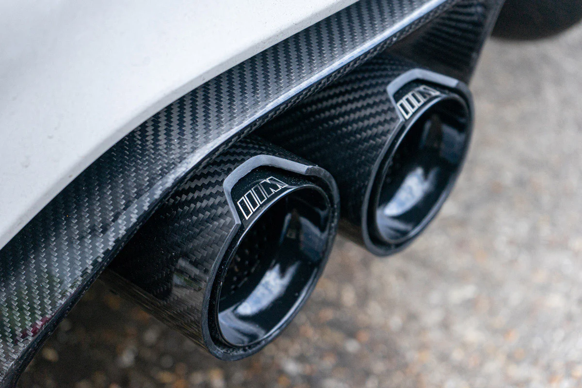 BMW M2/M3/M4/M5 F10/F80/F82/F83/F87 CARBON FIBRE EXHAUST TIPS - BLACK x4 - Image 5