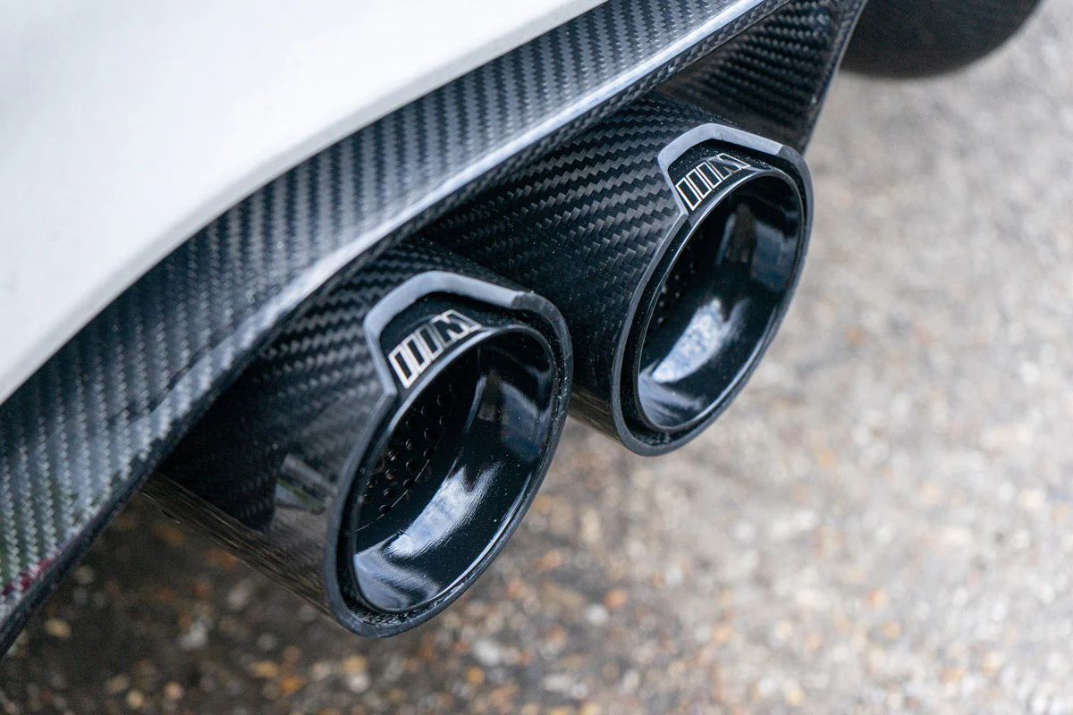 BMW M2/M3/M4/M5 F10/F80/F82/F83/F87 CARBON FIBRE EXHAUST TIPS - BLACK x4 - Image 7