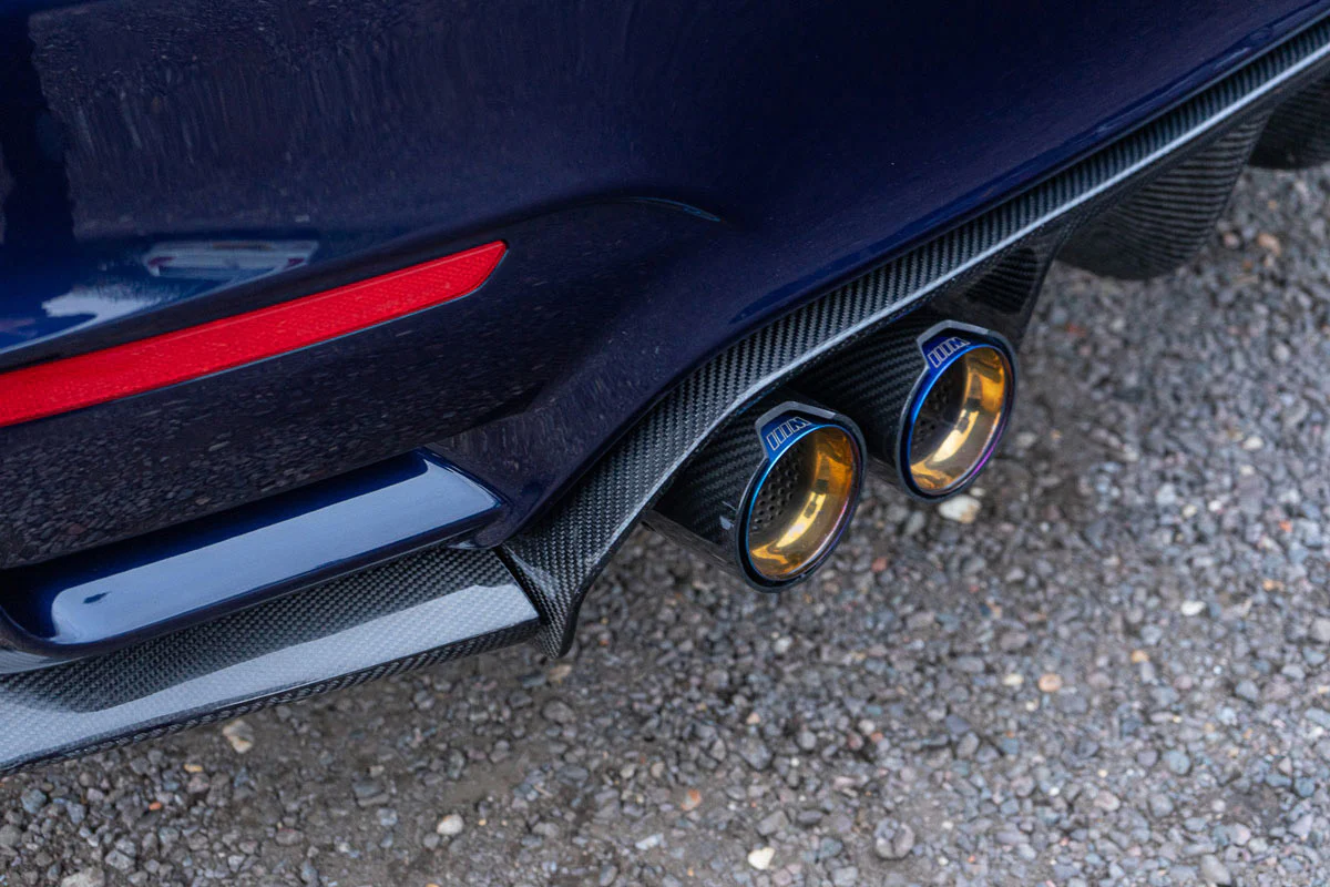 BMW M2/M3/M4/M5 F10/F80/F82/F83/F87 CARBON FIBRE EXHAUST TIPS - BURNT ENDS x4 - Image 2