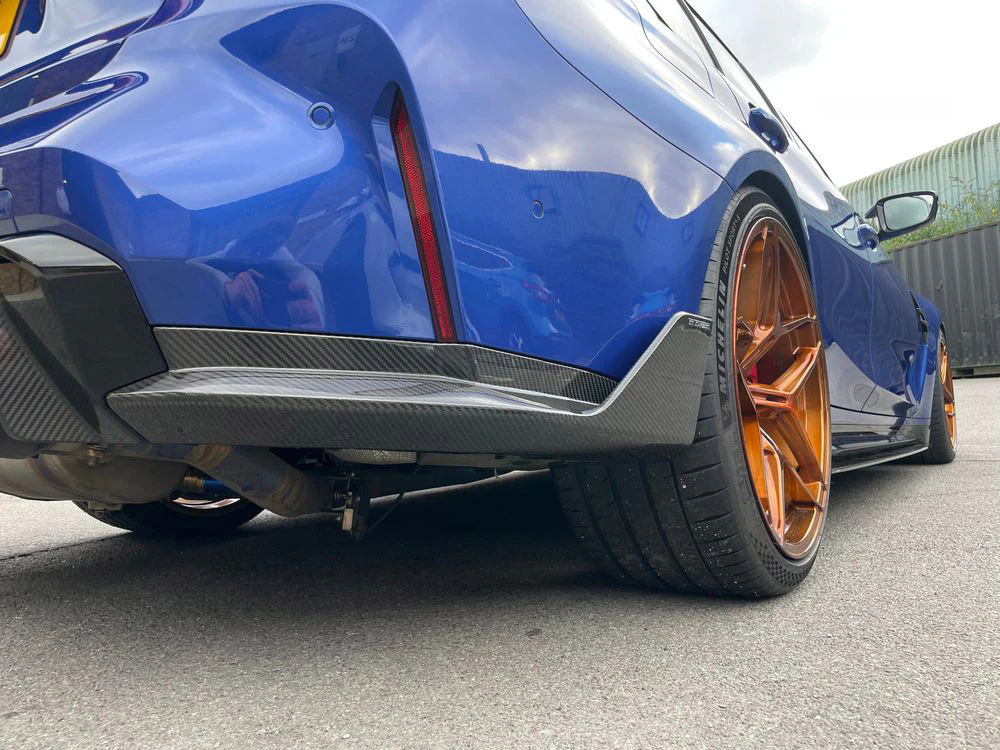 BMW M3 G80/G81 CARBON FIBRE REAR BUMPER CORNERS - MP STYLE - Image 5