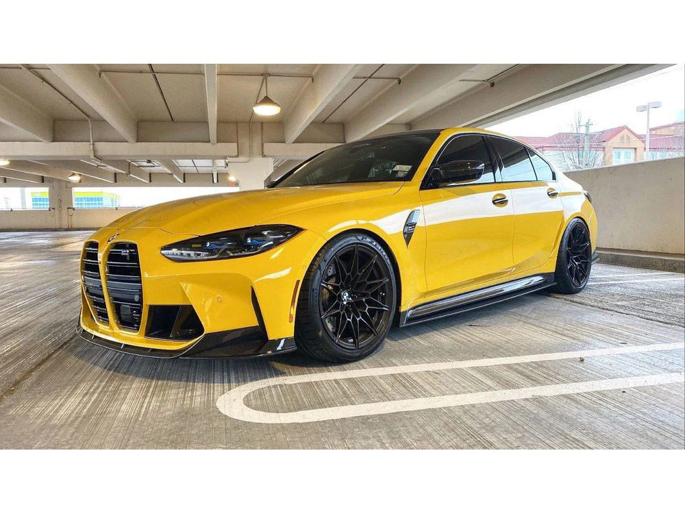 BMW M3 G80/G81 CARBON FIBRE SIDE SKIRT EXTENSIONS - CT DESIGN - Image 4