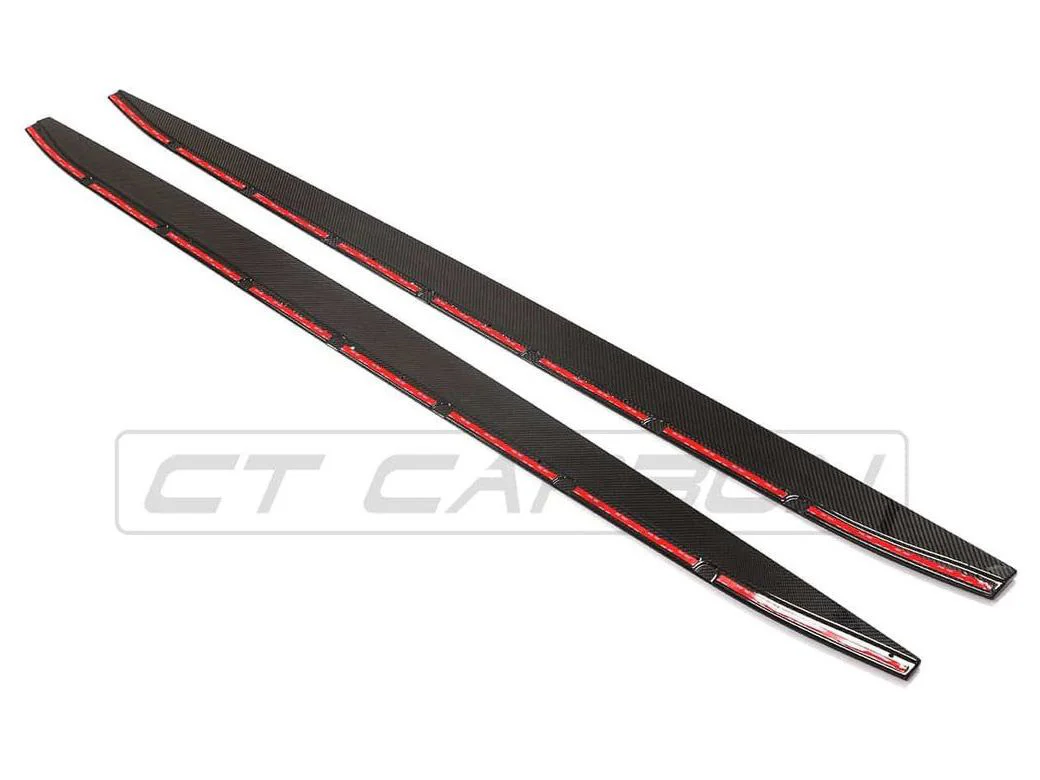 BMW M3 G80/G81 CARBON FIBRE SIDE SKIRT EXTENSIONS - CT DESIGN - Image 5