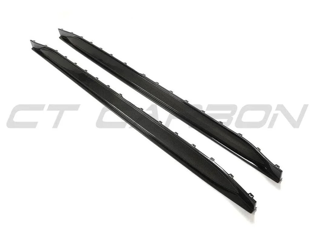 BMW M3 G80/G81 CARBON FIBRE SIDE SKIRT REPLACEMENT - CT DESIGN V2 - Image 4