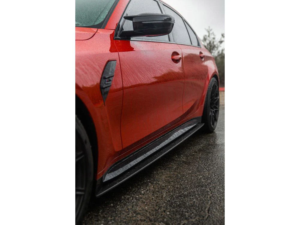 BMW M3 G80/G81 CARBON FIBRE SIDE SKIRT REPLACEMENT & EXTENSION - CT DESIGN - Image 3