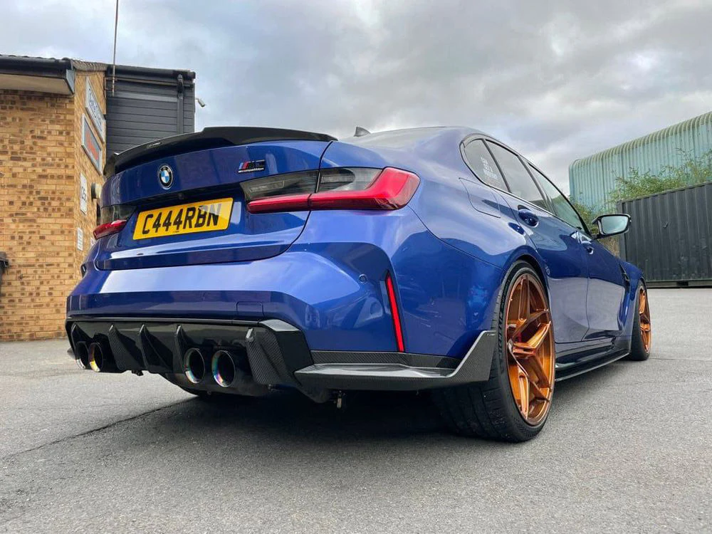 BMW M3/3 Series G80/G20 Wet Carbon fibre Spoiler - V Style - Image 2