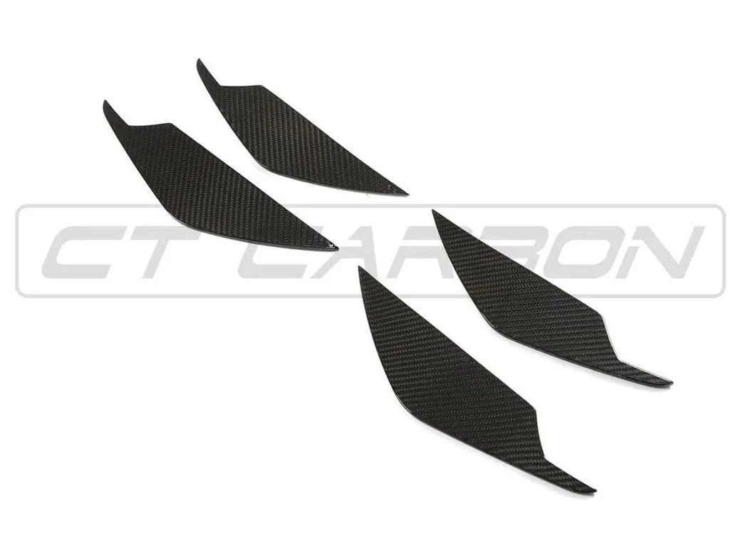 BMW M3/M4 G80/G81/G82/G83 AGGRESSIVE CARBON FIBRE FRONT BUMPER CANARDS - Image 3