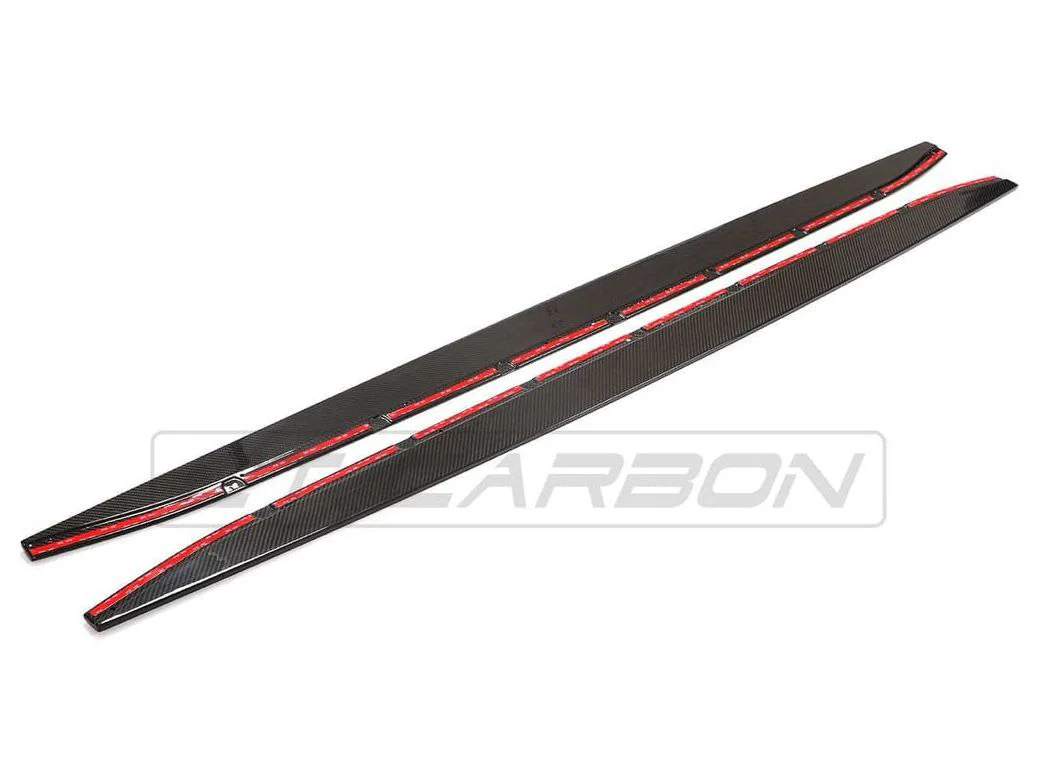 BMW M4 G82/G83 CARBON FIBRE SIDE SKIRT EXTENSTIONS - CT DESIGN - Image 5