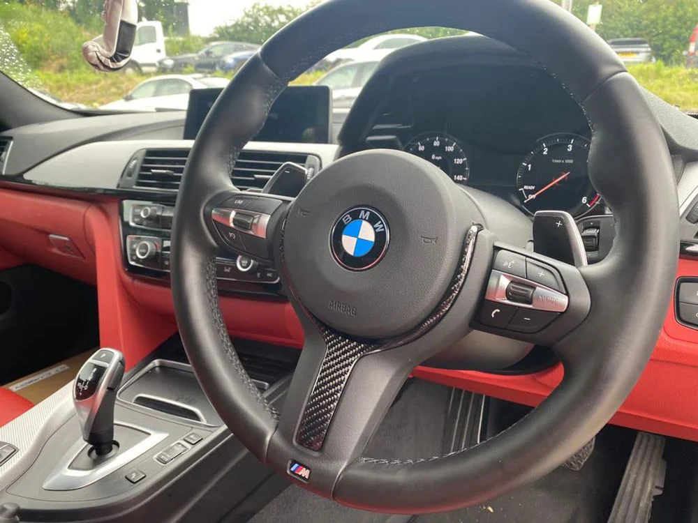 BMW MSPORT FXX CARBON FIBRE STEERING WHEEL TRIM (2012-2019) - Image 2