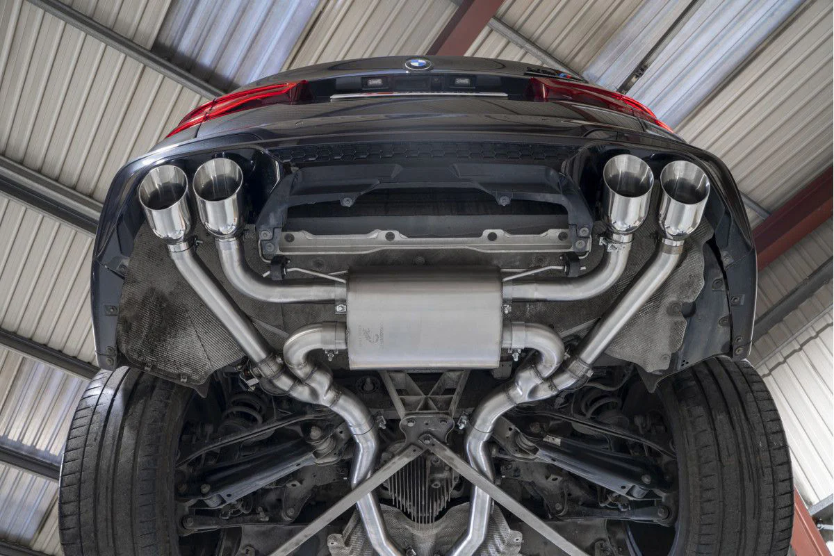 BMW X3M 2019-2021 HALF EXHAUST SYSTEM WITH VALVES - DAYTONA TAIL PIPES - Image 3