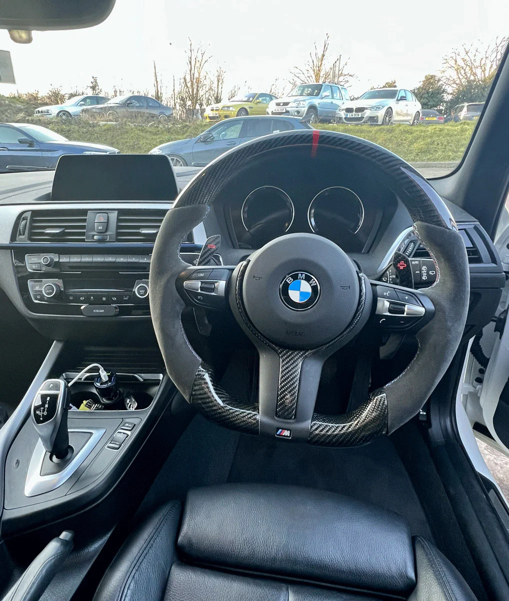 Carbon Fibre Steering Wheel w/ Alcantara - Image 4