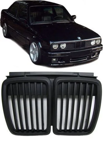 E30 Matte Black Kidney Grilles - Image 2