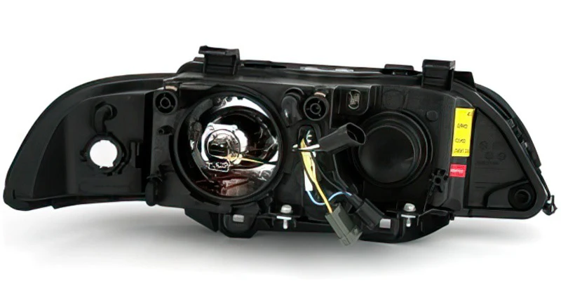 E39 Depo V3 LED Angel Eye Headlights - Xenon Look - Image 3