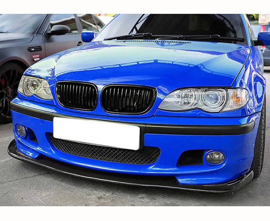 E46 Mstyle 1 piece carbon fibre front spoiler splitter - Image 2