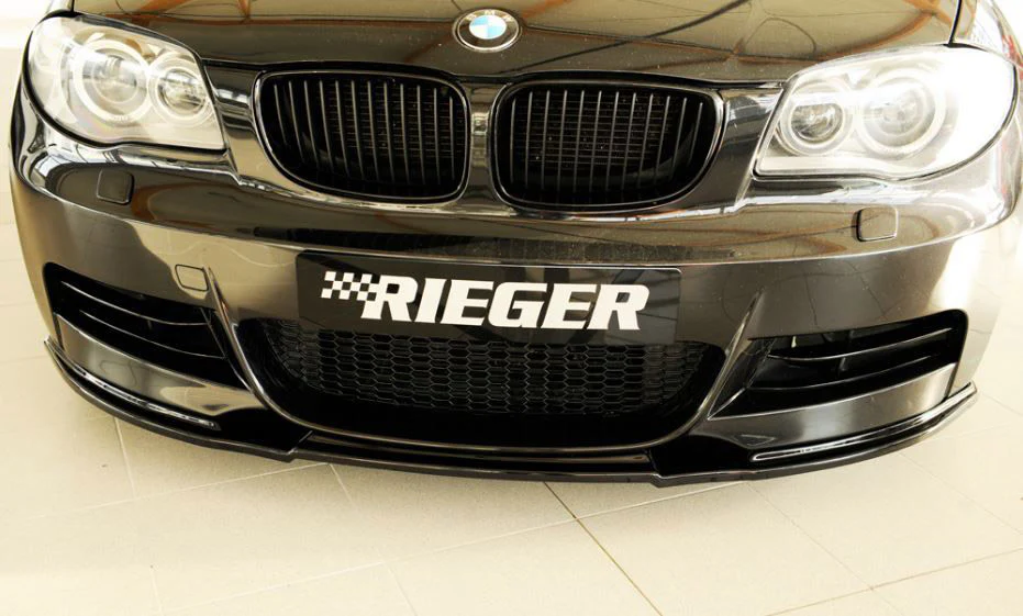 E82 and E88 Rieger Paintable Front Splitter for MSport - Image 3
