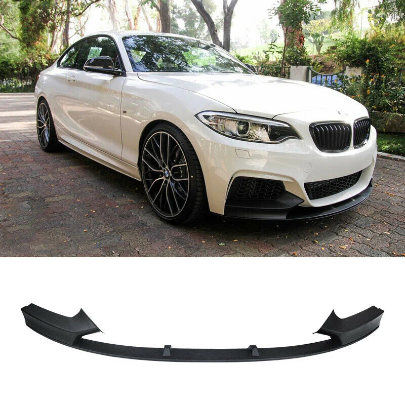 F22 and F23 Performance Front Splitter - Matte Black - Image 2