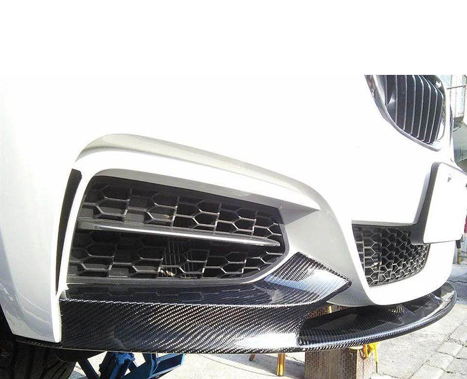 F22 F23 M style performance front splitter, Carbon - Image 2