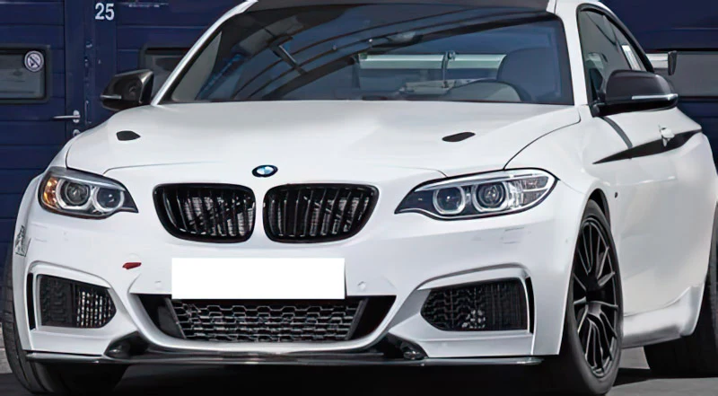 F22, F23 MStyle GTR carbon  front splitter - Image 2