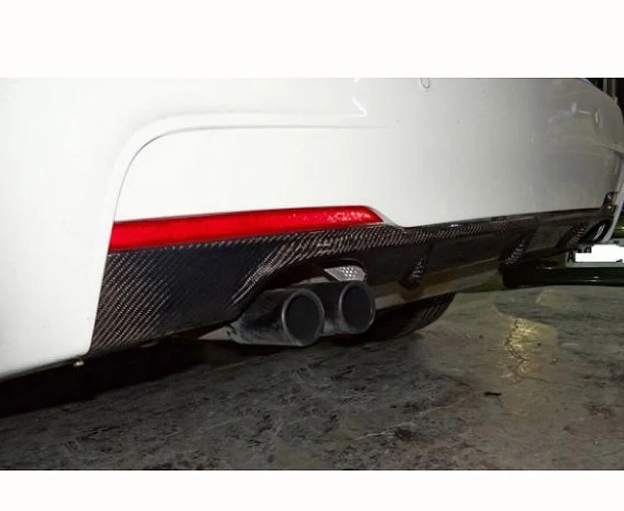 F30 F31 Mstyle Design quad carbon fibre rear diffuser - Image 2
