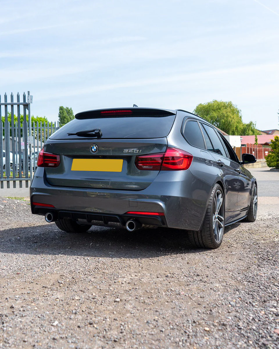 F30/31 Mstyle performance look rear diffuser dual exit - Image 2